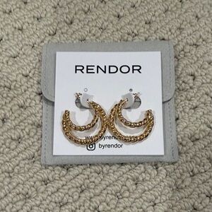Rendor Victoria Double Hoop Earrings